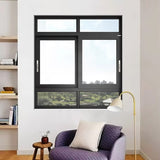Hot Sales Can Be Customized Upvc Window Plastic Double Glass Sliding Sliding Window