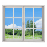 UPVC PVC Villa French Fenestration Modern Design Double Glass Fenestration Can Be Customized